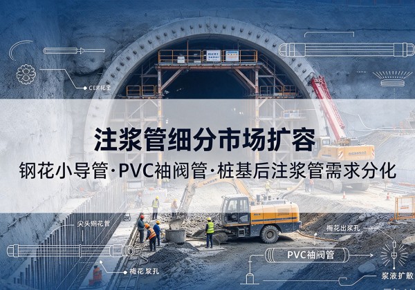 抚远注浆管细分市场扩容，隧道钢花小导管、PVC 袖阀管、桩基后注浆管需求分化